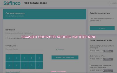 Comment contacter Sofinco